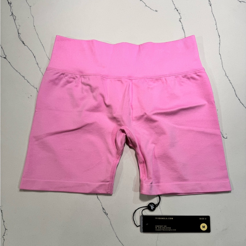 YoungLA Pink Women's Bike Shorts - M